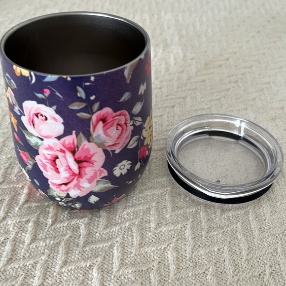 Floral Stainless Steel Insulated Wine Tumbler - Picture 4 of 5
